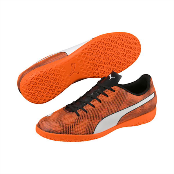 Rapido IT Men's Indoor Court Shoes, Puma Black-Shocking Orange-Puma White, extralarge-IND