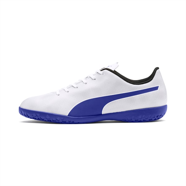 Rapido IT Men’s Soccer Shoes, Puma White-Royal Blue-Light Gray, extralarge