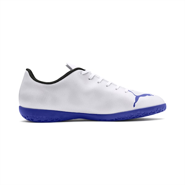 Rapido IT Men’s Soccer Shoes, Puma White-Royal Blue-Light Gray, extralarge