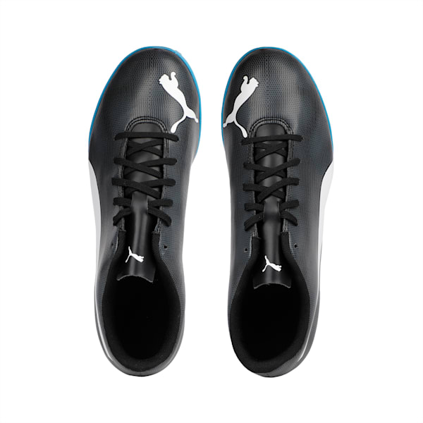 Rapido TT Men's Football Boots, Black-White-Iron Gate-Bleu, extralarge-IND