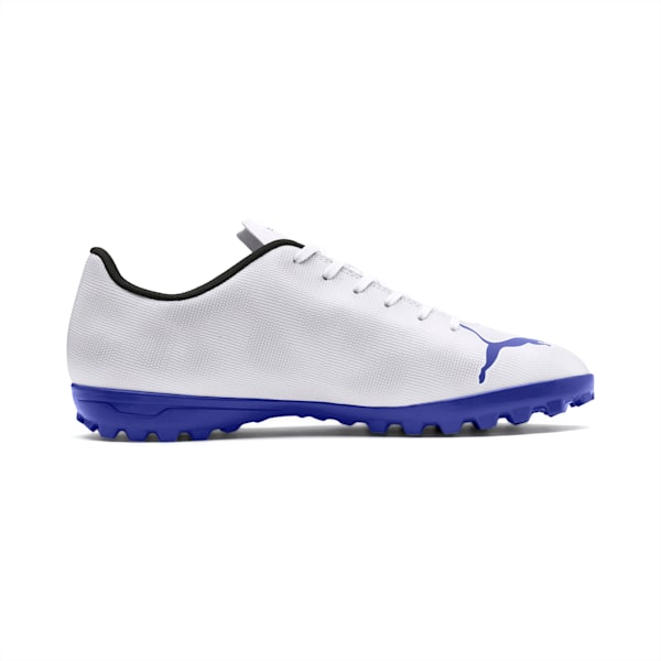 Rapido TT Men’s Soccer Cleats, Puma White-Royal Blue-Light Gray, extralarge