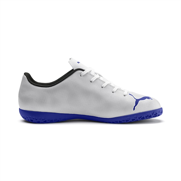 Rapido IT Boy’s Soccer Shoes JR, White-Royal Blue-Light Gray, extralarge