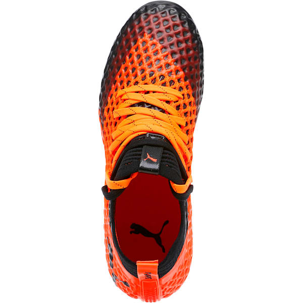 FUTURE 2.1 NETFIT FG/AG Soccer Cleats JR, Puma Black-Shocking Orange, extralarge