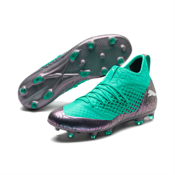 FUTURE 2.3 NETFIT FG/AG  Football Boots, Col Shift-Green-White-Black, extralarge-IND