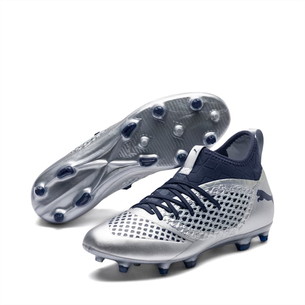 FUTURE 2.3 NETFIT FG/AG  Football Boots, Silver-Peacoat, extralarge-IND