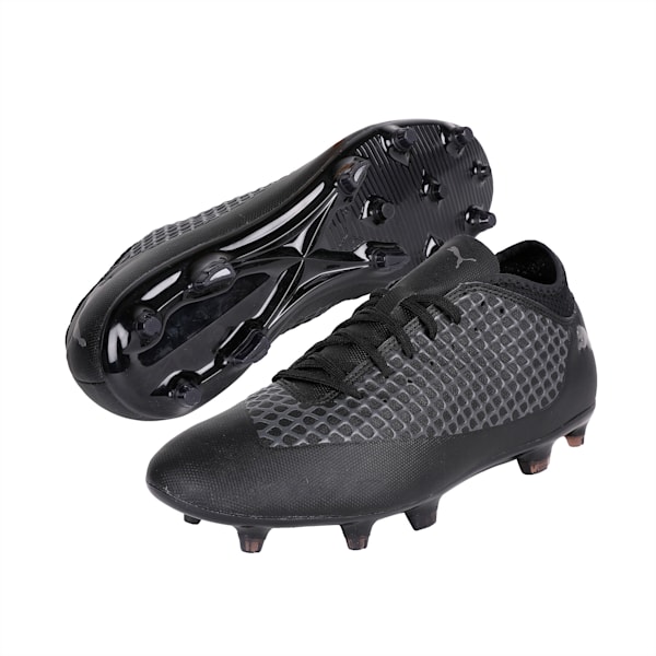 FUTURE 2.4 FG/AG Men's Football Boots, Puma Black-Puma Black-Puma Black, extralarge-IND
