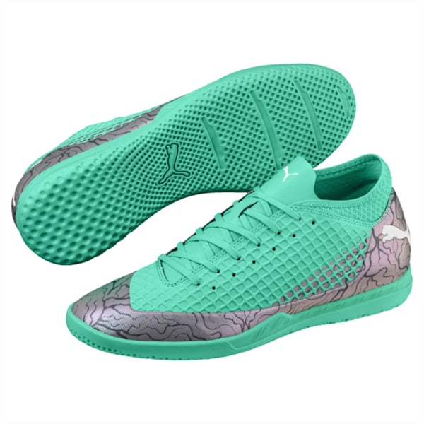 FUTURE 2.4 IT  Indoor Court Shoes, Col Shift-Green-White-Black, extralarge-IND