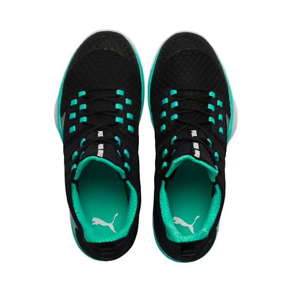 Rise XT 3 Indoor Teamsport Shoes, Puma Black-Biscay Green-Puma White, extralarge-IND