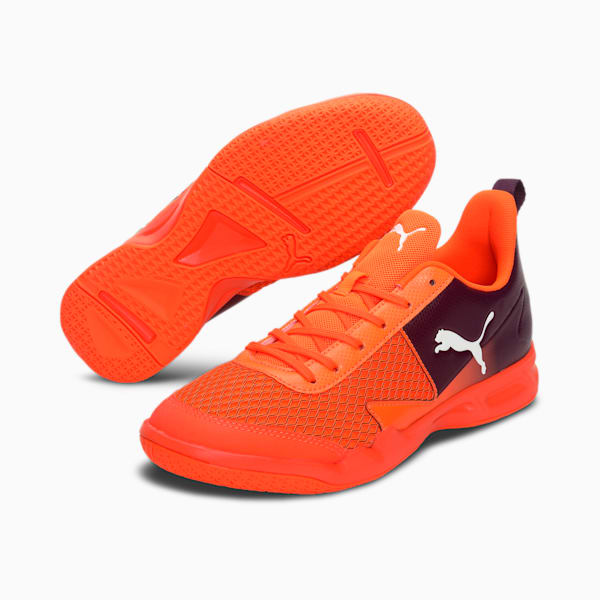 Rise XT 4 Youth Sneakers, Shocking Orange-Shadow Purple-Puma White, extralarge-IND