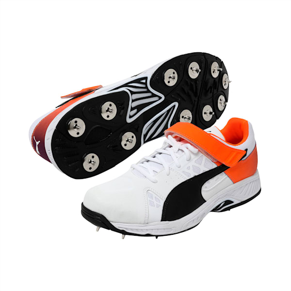 evoSPEED 18.1 cricket Bowl, White-Black-Orange-Purple, extralarge-IND