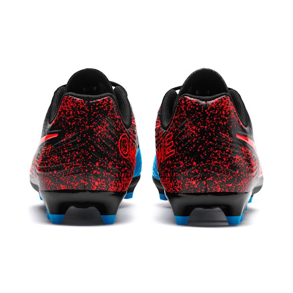 PUMA ONE 19.4 FG/AG Youth Football Boots, Bleu Azur-Red Blast-Black, extralarge-IND