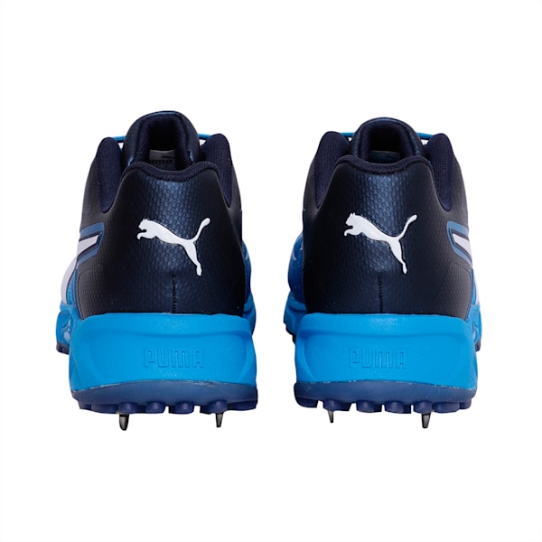 Spike 19.1 Cricket Shoes, Bleu Azur-Puma White-Peacoat, extralarge-IND