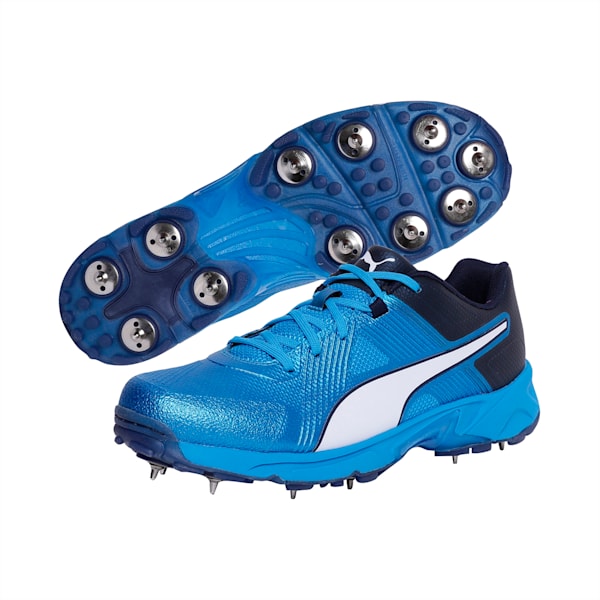 PUMA Spike 19.1  Cricket Shoes, Bleu Azur-Puma White-Peacoat, extralarge-IND