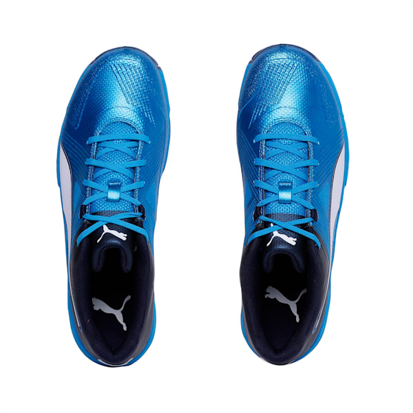 Spike 19.1 Cricket Shoes, Bleu Azur-Puma White-Peacoat, extralarge-IND