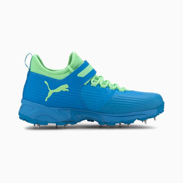PUMA 19.1 Bowling  Cricket Shoes, Nrgy Blue-Elektro Green, extralarge-IND