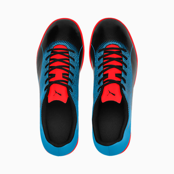 PUMA Spirit II IT Men's Soccer Shoes, Puma Black-Bleu Azur-Red Blast, extralarge