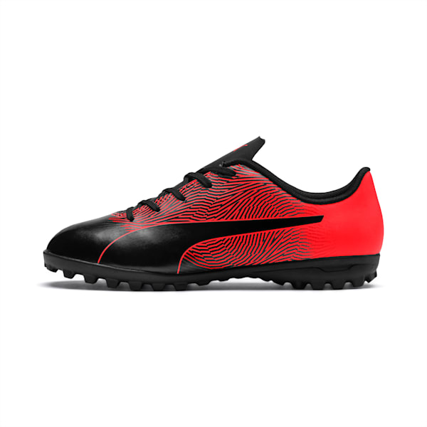 PUMA Spirit II TT Soccer Shoes JR, Puma Black-Red Blast, extralarge