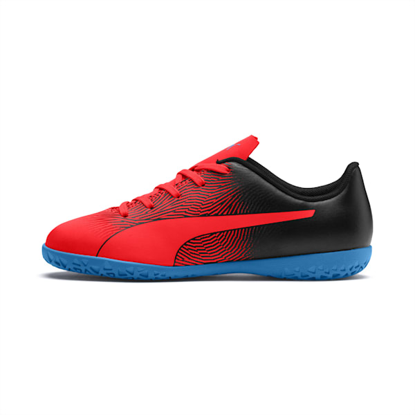 PUMA Spirit II IT Youth Indoor Court Shoes, Red Blast-Black-Bleu Azur, extralarge-IND