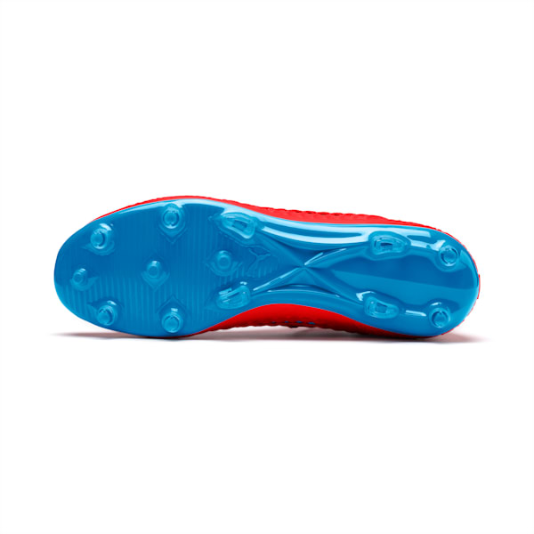 FUTURE 19.3 NETFIT FG/AG Men’s Soccer Cleats, Red Blast-Bleu Azur, extralarge