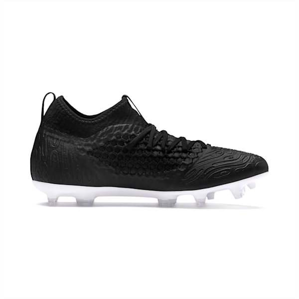 FUTURE 19.3 NETFIT FG/AG Men’s Soccer Cleats, Puma Black-Puma Black-Puma White, extralarge