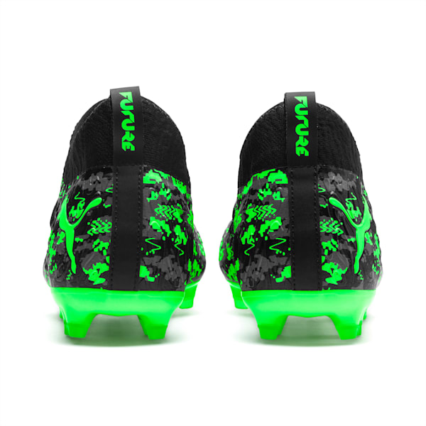 FUTURE 19.3 NETFIT FG/AG Men's Football Boots, Black-Gray-Green Gecko, extralarge-IND