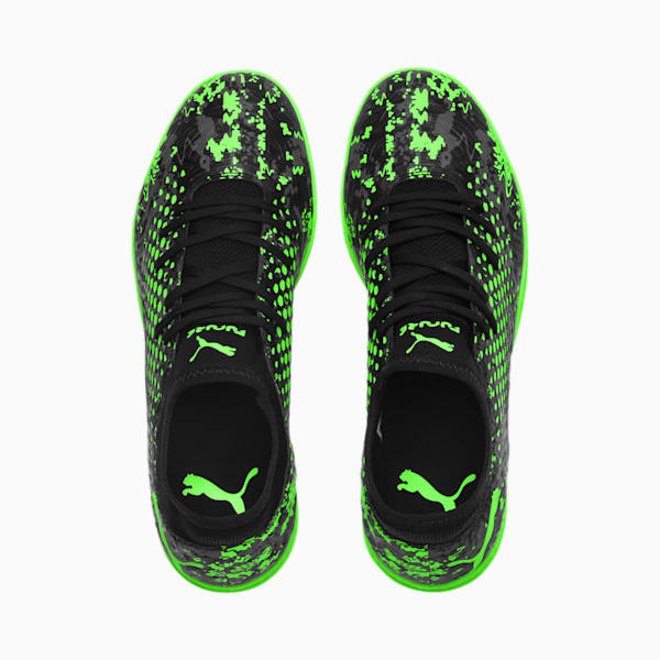 FUTURE 19.4 IT Men's Indoor Court Shoes, Black-Gray-Green Gecko, extralarge
