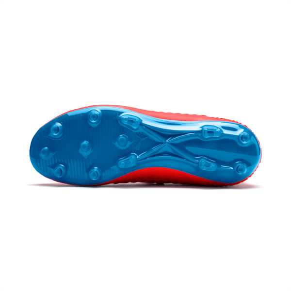 FUTURE 19.3 NETFIT FG/AG Soccer Cleats JR, Red Blast-Bleu Azur, extralarge