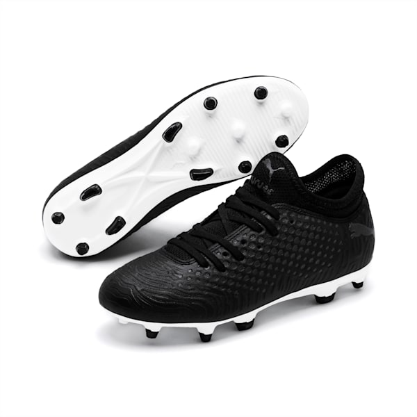 FUTURE 19.4 FG/AG Youth Football Boots, Puma Black-Puma Black-White, extralarge-AUS
