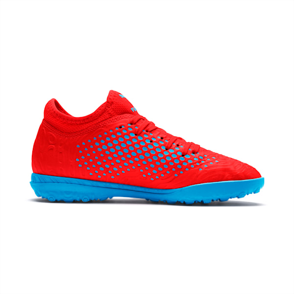 FUTURE 19.4 TT Soccer Shoes JR, Red Blast-Bleu Azur, extralarge