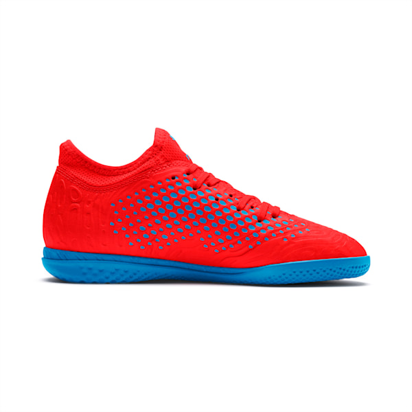 FUTURE 19.4 IT Soccer Shoes JR, Red Blast-Bleu Azur, extralarge