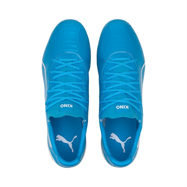 プーマ キング プラチナム FG/AG サッカースパイク, Luminous Blue-Puma White, extralarge-JPN