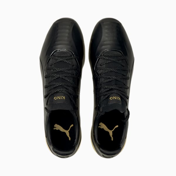 KING Platinum CMEVA Men's FG/AG Football Boots, Puma Black-Puma Team Gold
