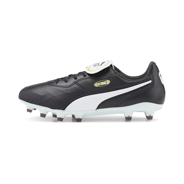 KING Top FG Football Boots, Puma Black-Puma White