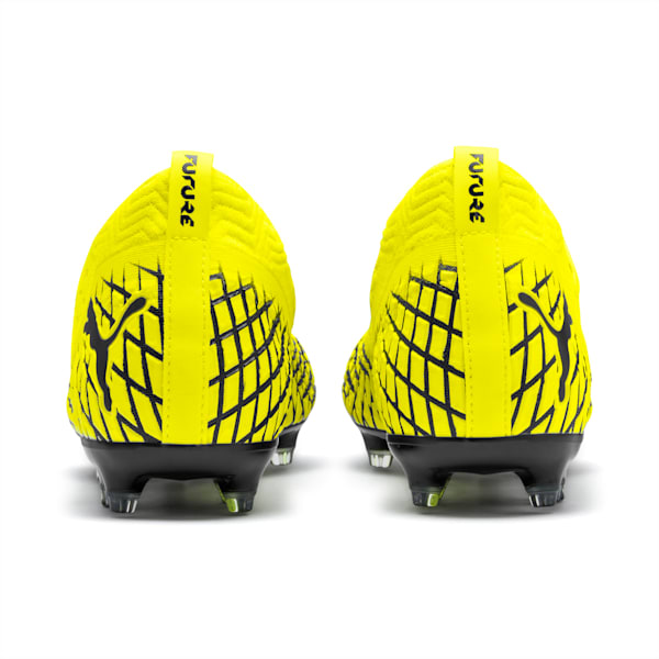 FUTURE 4.2 NETFIT FG/AG Men's Soccer Cleats, Yellow Alert-Puma Black, extralarge