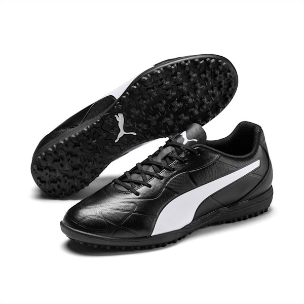 Monarch TT Men's Football Boots, Puma Black-Puma White, extralarge-IND