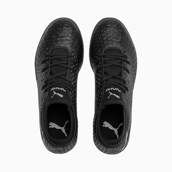 FUTURE 4.4 TT Men's Soccer Shoes, Puma Black-Puma Black-Puma Aged Silver, extralarge
