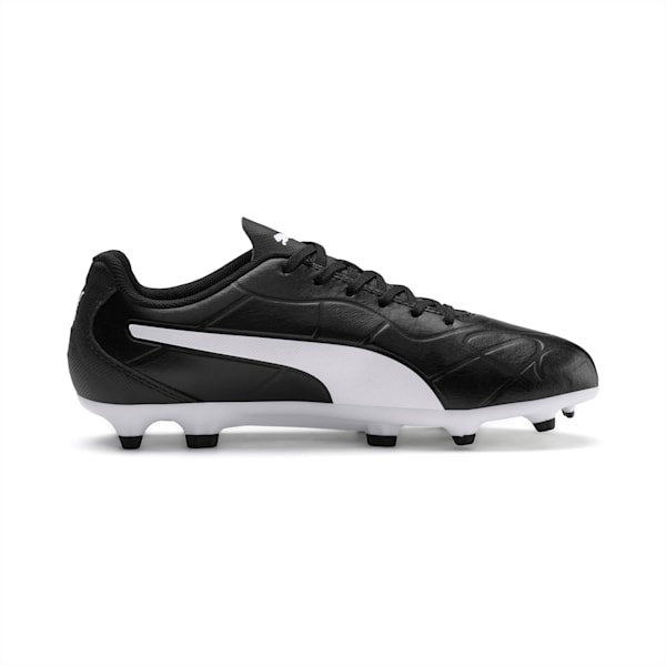 Monarch FG Kid's Football Boots, Puma Black-Puma White