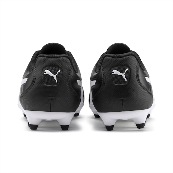 Monarch FG Kid's Football Boots, Puma Black-Puma White