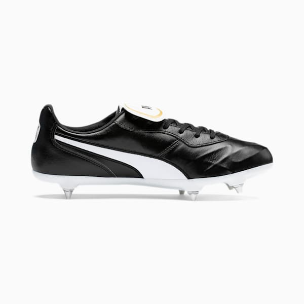 KING TOP SG Football Boots, Puma Black-Puma White, extralarge-GBR