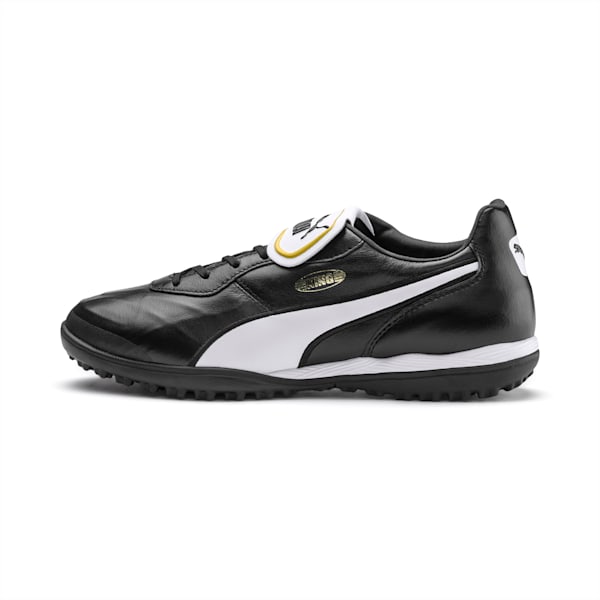 King Top TT Soccer Shoes, Puma Black-Puma White, extralarge