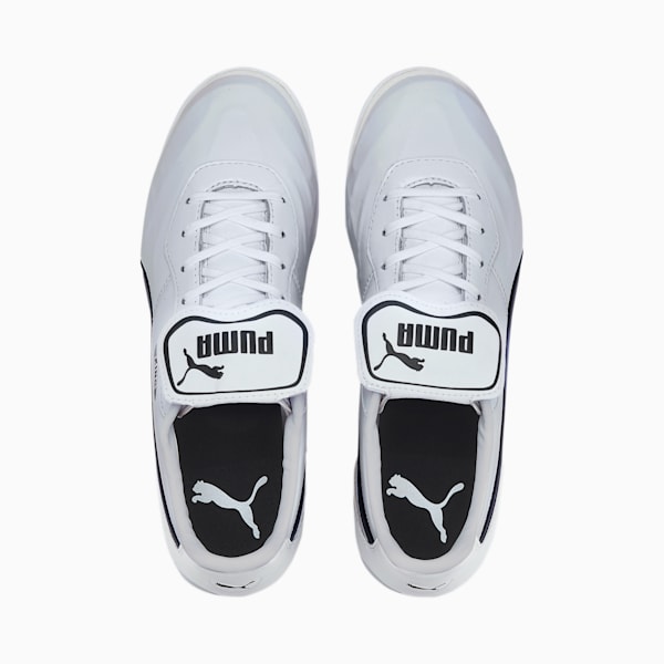 メンズ プーマ キング トップ TT サッカー ターフトレーニング シューズ, Puma White-Puma Black-Puma White, extralarge-JPN