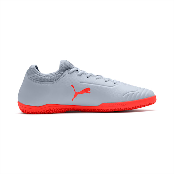 365 Sala 2 Men's Soccer Shoes, Grey Dawn-Nrgy Red, extralarge