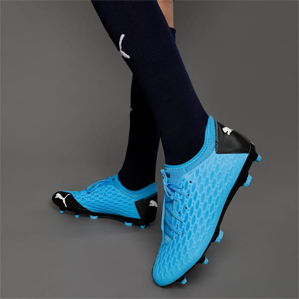 FUTURE 5.4 FG/AG Men's Football Boots, Luminous Blue-Nrgy Blue-Puma Black-Pink Alert