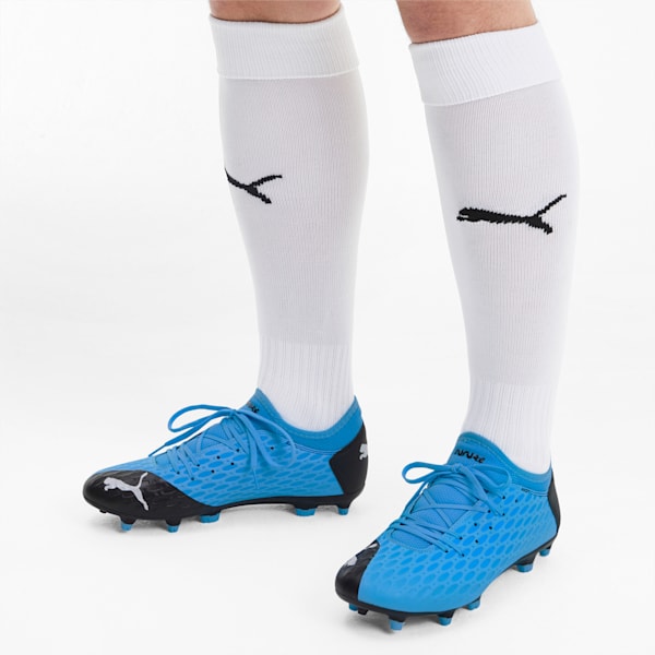 FUTURE 5.4 FG/AG Men's Football Boots, Luminous Blue-Nrgy Blue-Puma Black-Pink Alert