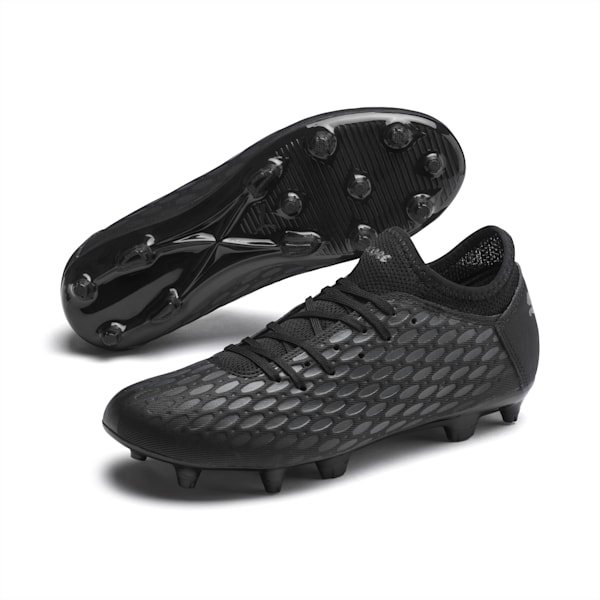 FUTURE 5.4 FG/AG Soccer Cleats JR, Puma Black-Asphalt, extralarge