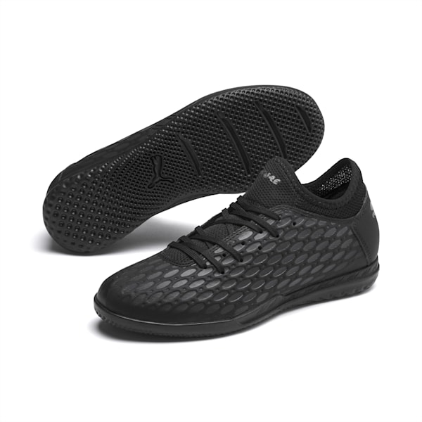 FUTURE 5.4 IT Jr Indoor Court Shoes, Puma Black-Asphalt, extralarge-IND