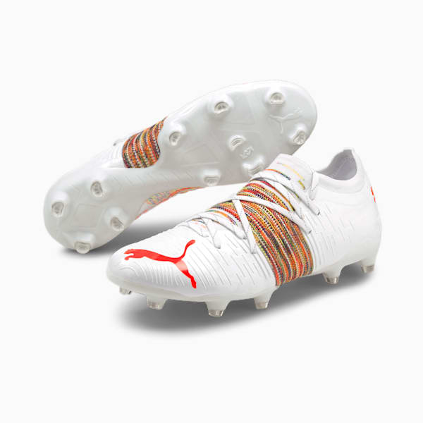 FUTURE 2.1 FG/AG Men's Football Boots, Puma White-Red Blast