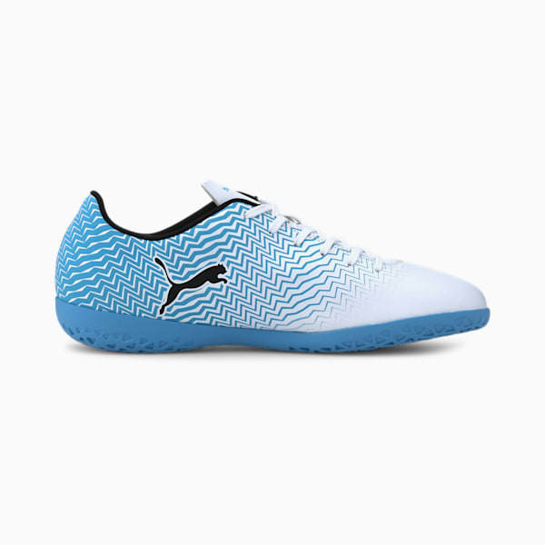 Rapido II IT Men's Soccer Shoes, Luminous Blue-Puma White-Puma Black, extralarge