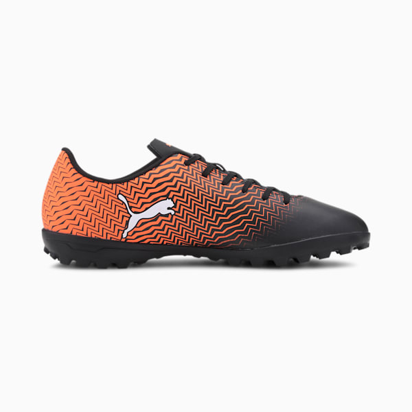 Rapido II TT Men's Soccer Shoes, Shocking Orange-Puma Black-Puma White, extralarge