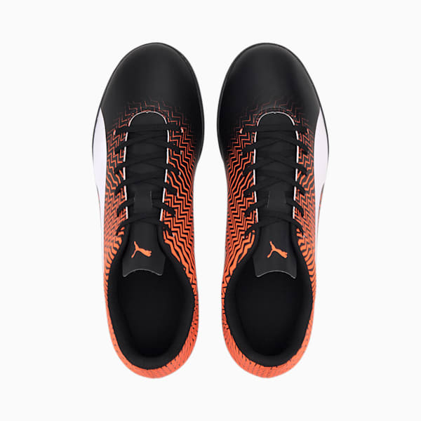 Rapido II TT Men's Soccer Shoes, Shocking Orange-Puma Black-Puma White, extralarge